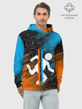 Худи мужской база хлопок / PORTAL 2