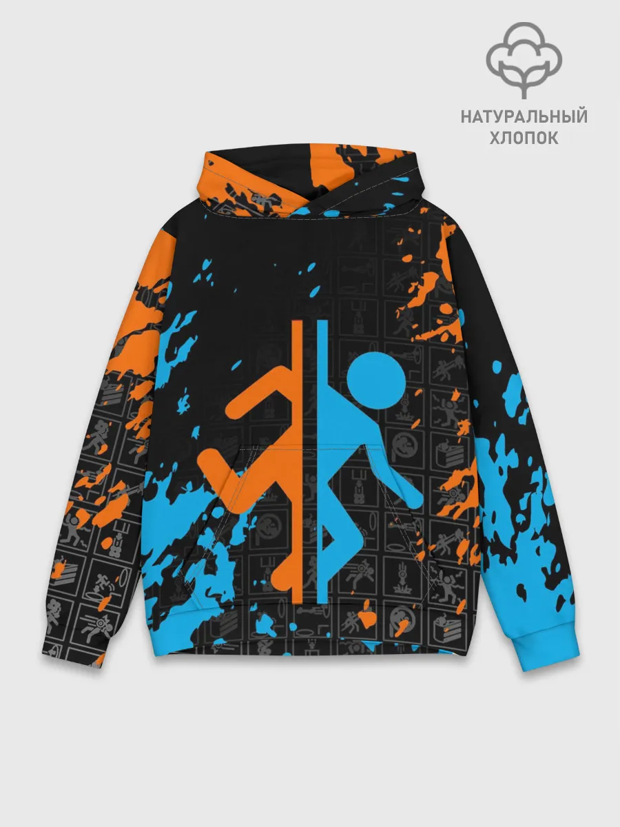 Худи мужской база хлопок / PORTAL 2