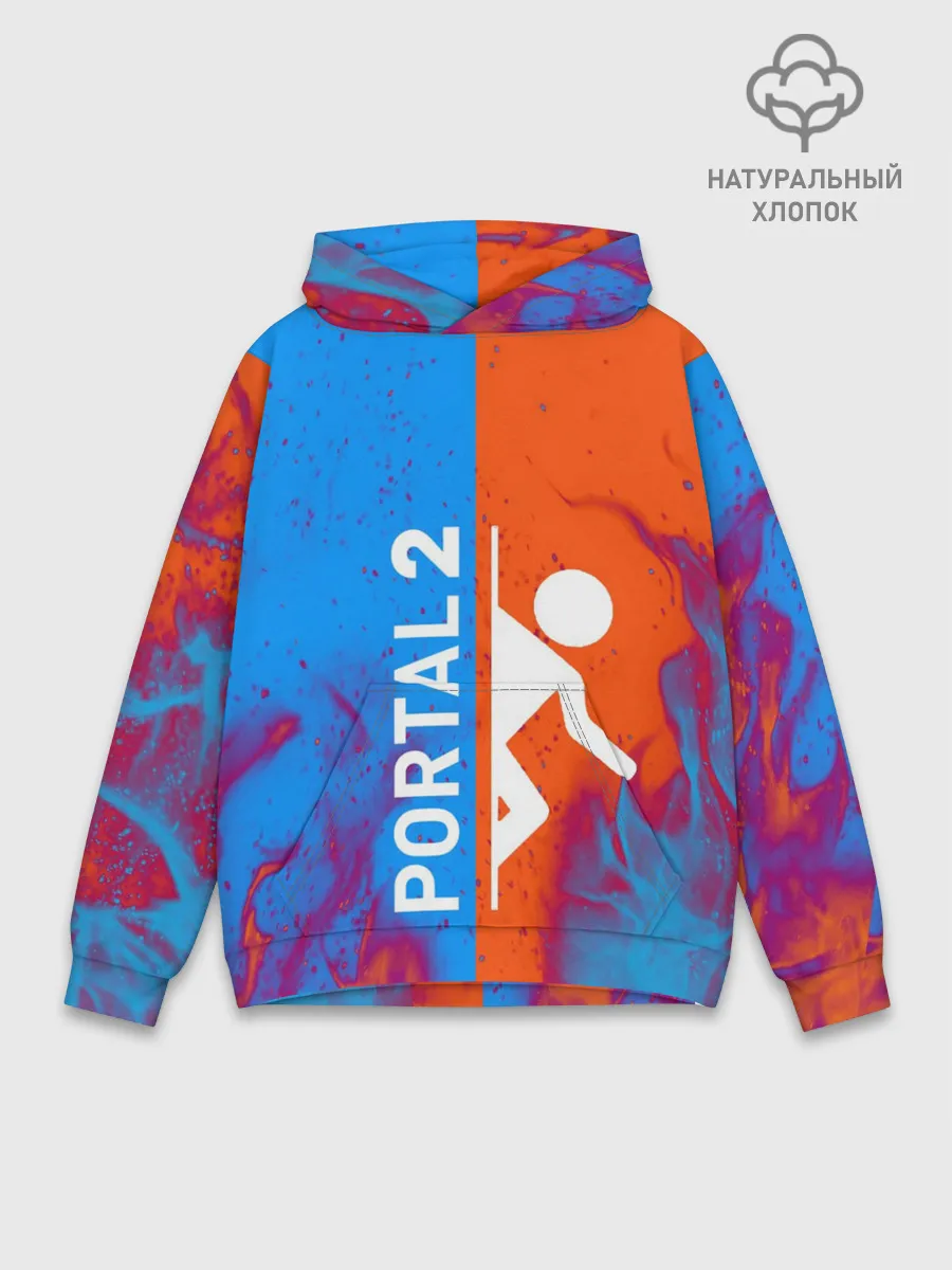 Худи мужской база хлопок / PORTAL 2