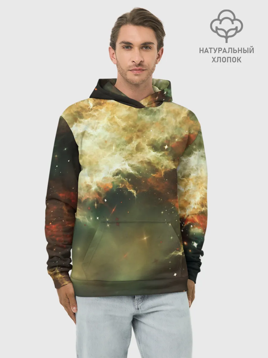 Худи мужской база хлопок / НЕОНОВЫЕ ЗВЕЗДЫ