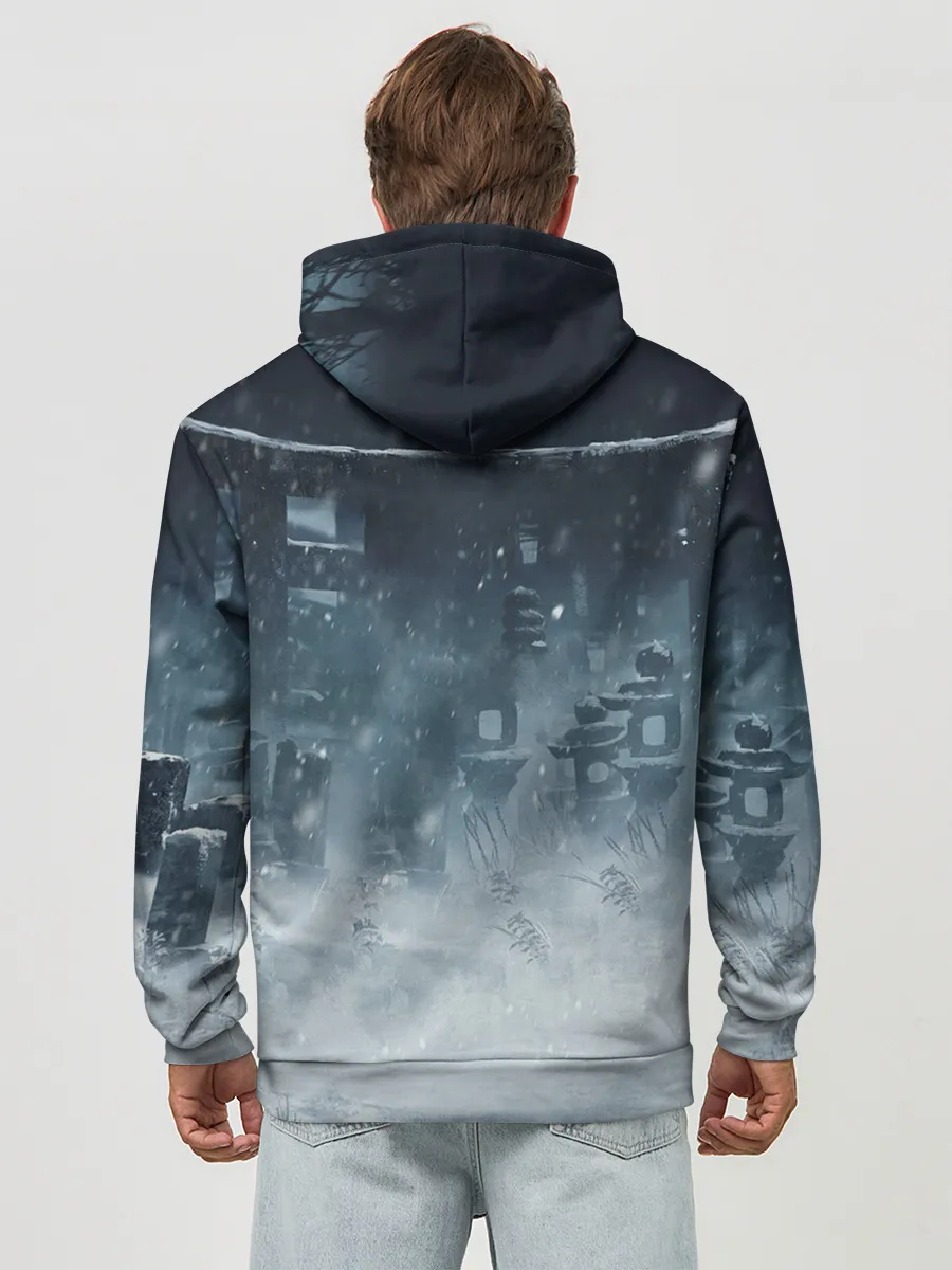 Худи мужской база хлопок / GHOST OF TSUSHIM.