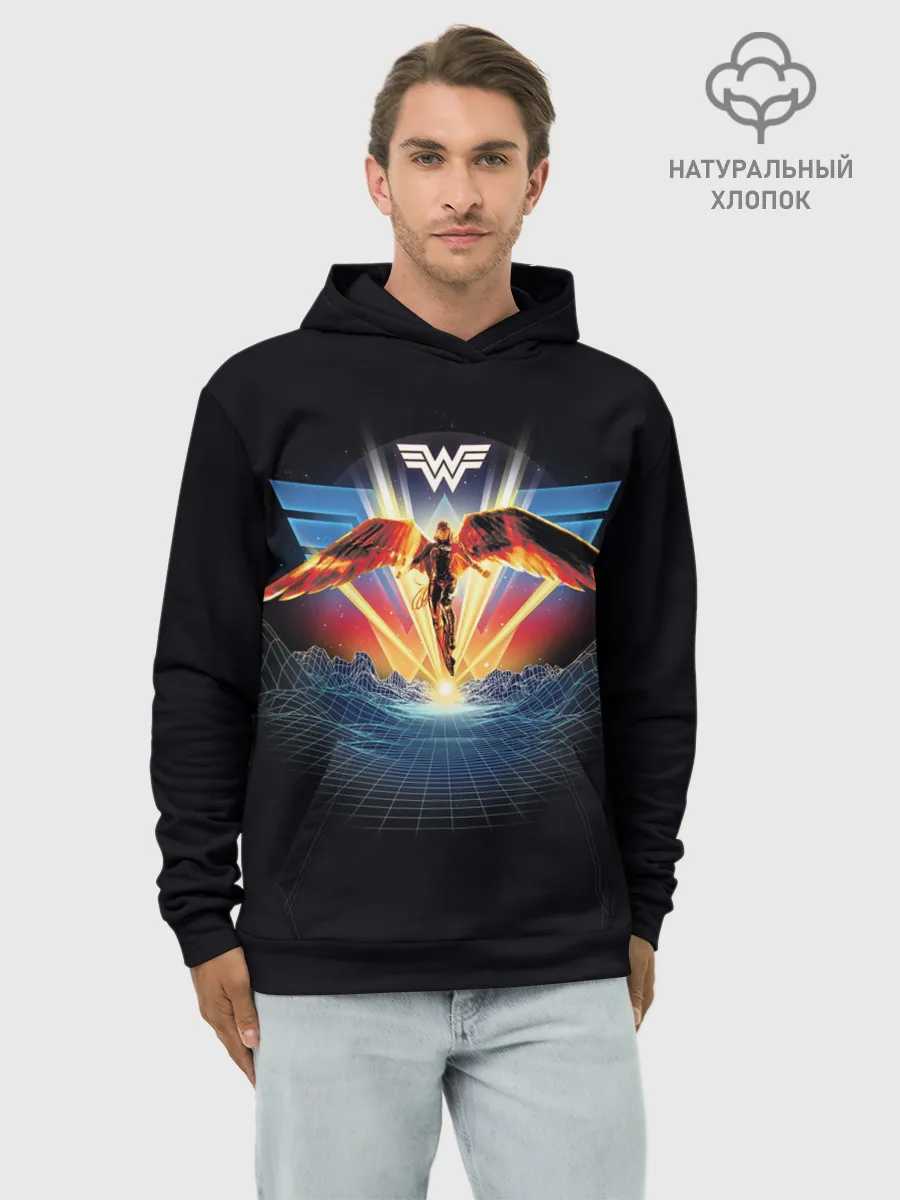 Худи мужской база хлопок / Wonder Woman