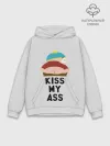 Худи мужской база хлопок / Kiss My Ass