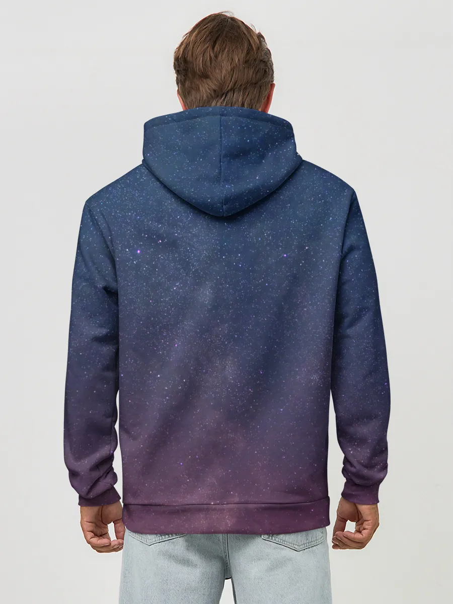 Худи мужской база хлопок / Космос