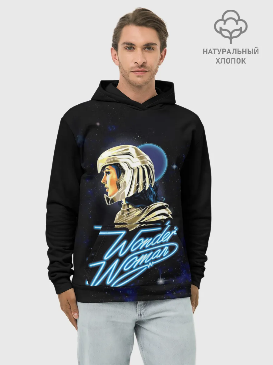 Худи мужской база хлопок / Wonder Woman