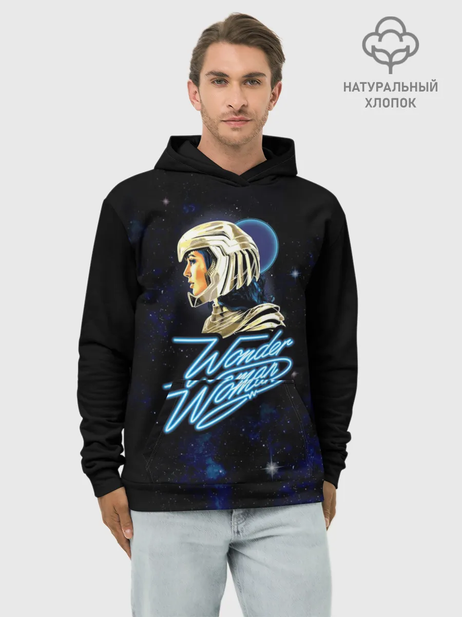 Худи мужской база хлопок / Wonder Woman