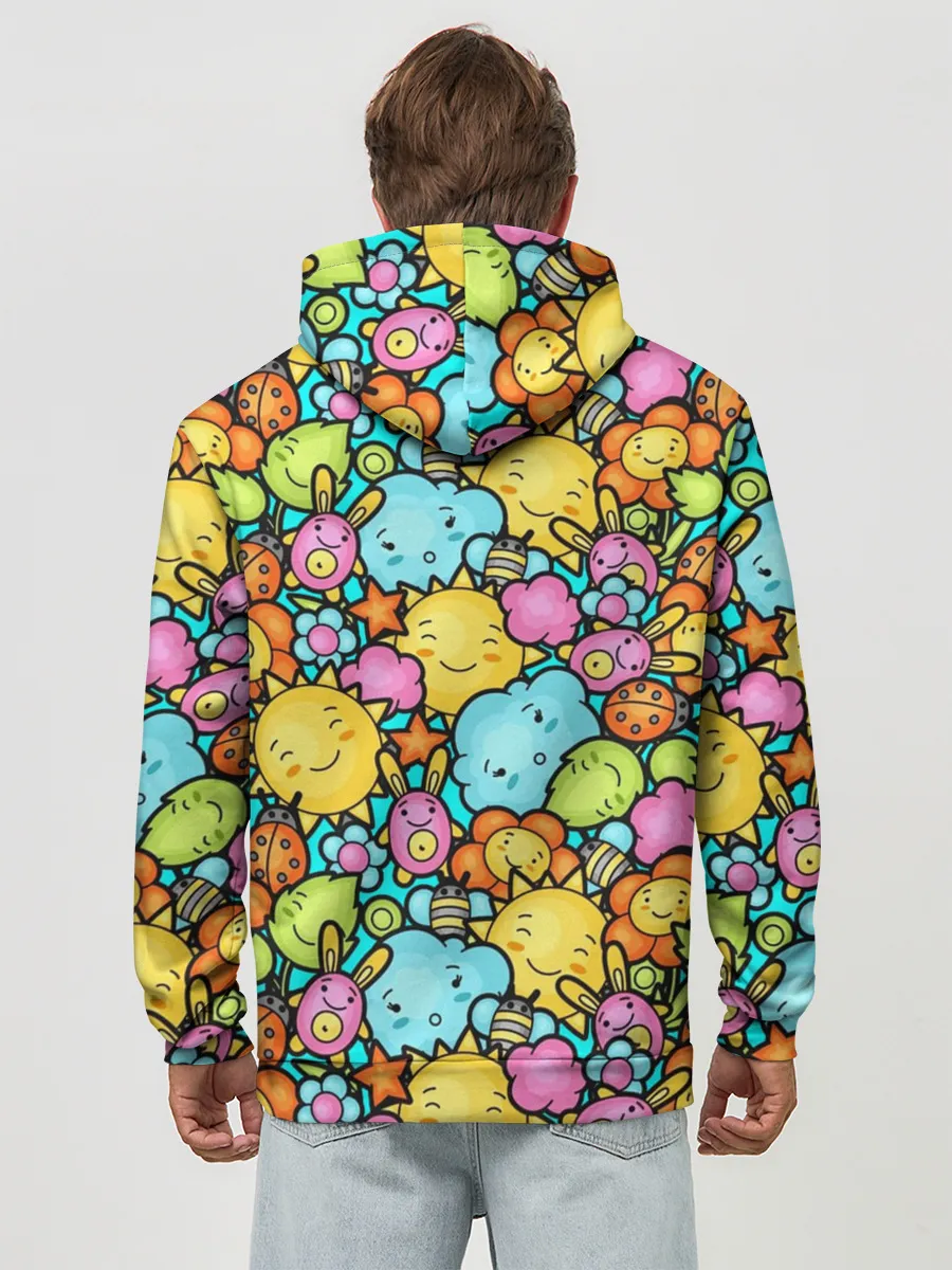 Худи мужской база хлопок / Облачко Солнышко