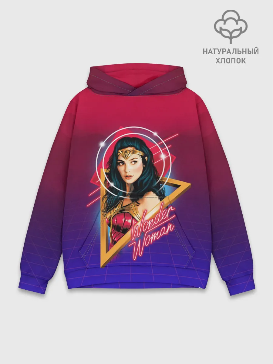 Худи мужской база хлопок / Wonder Woman