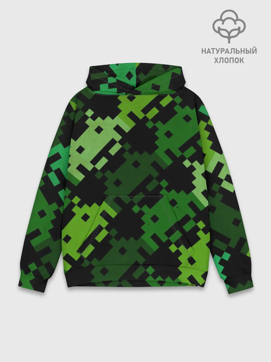 Худи мужской база хлопок / Space Invaders