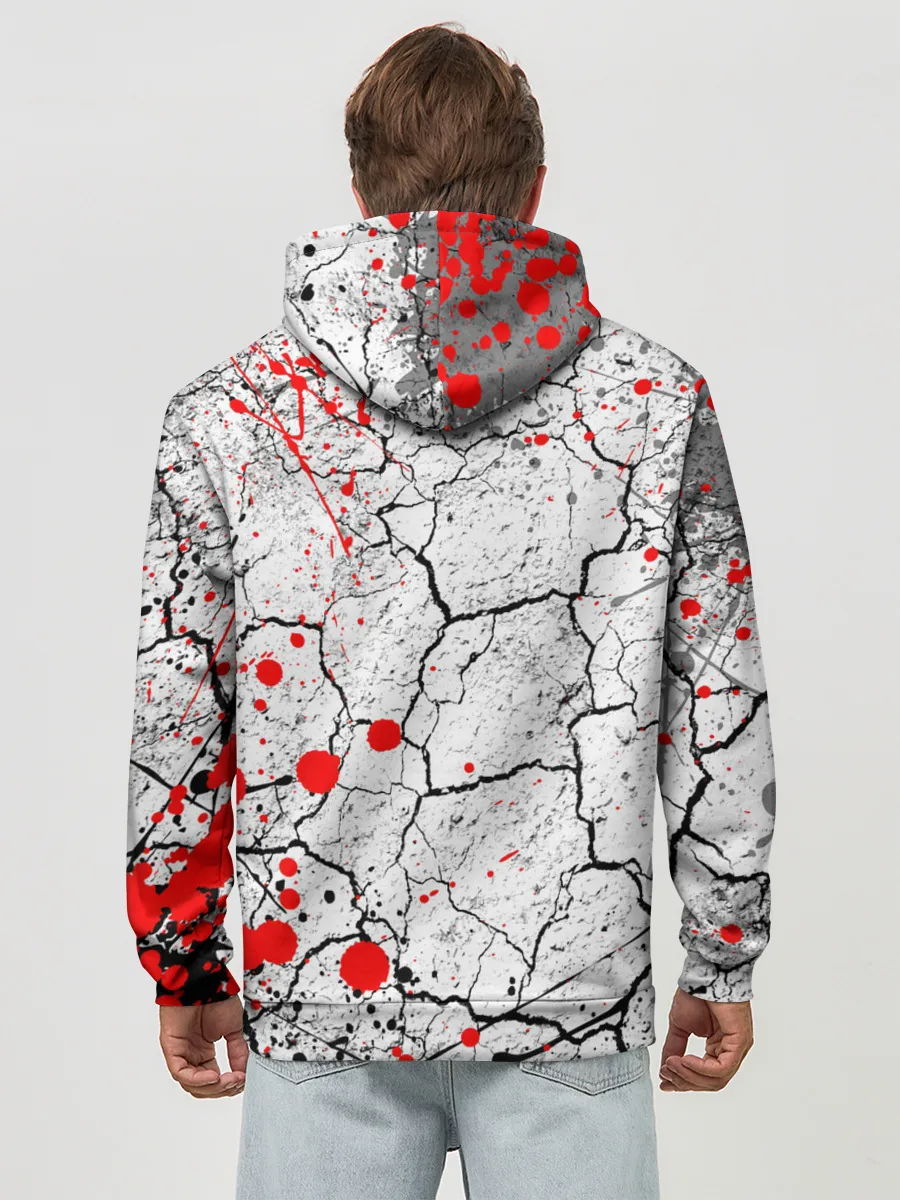 Худи мужской база хлопок / КРОВАВЫЙ ГРАНЖ | BLOODY GRUNGE