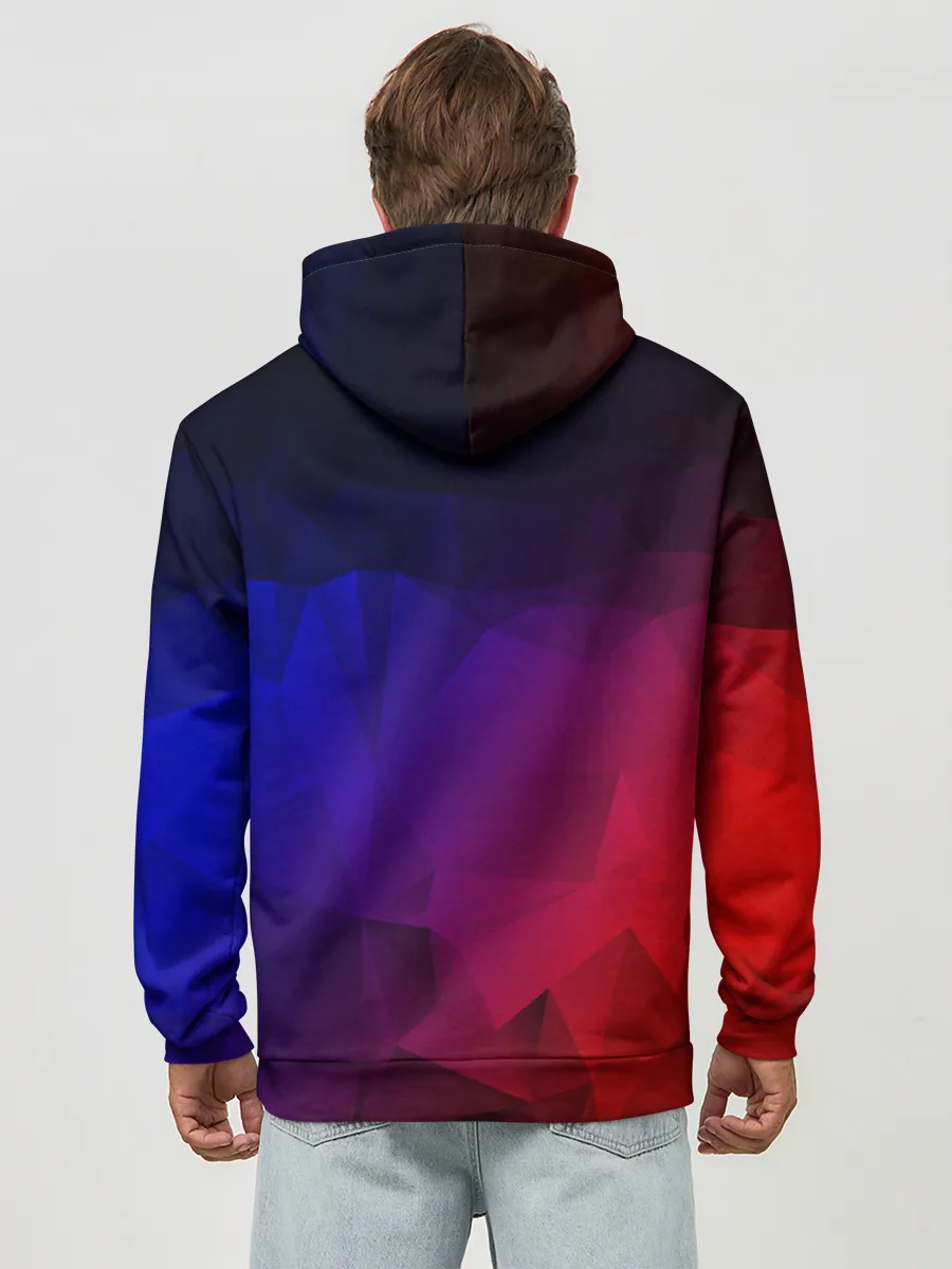 Худи мужской база хлопок / НЕОНОВАЯ ГЕОМЕТРИЯ