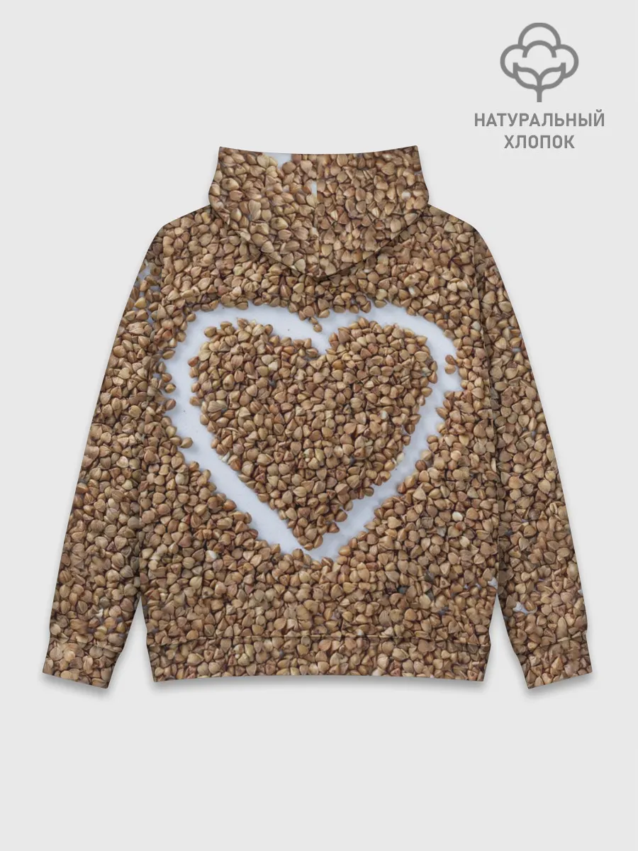 Худи мужской база хлопок / i love гречка