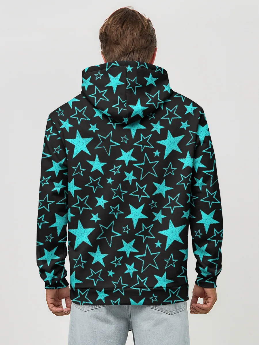 Худи мужской база хлопок / Звёздочки