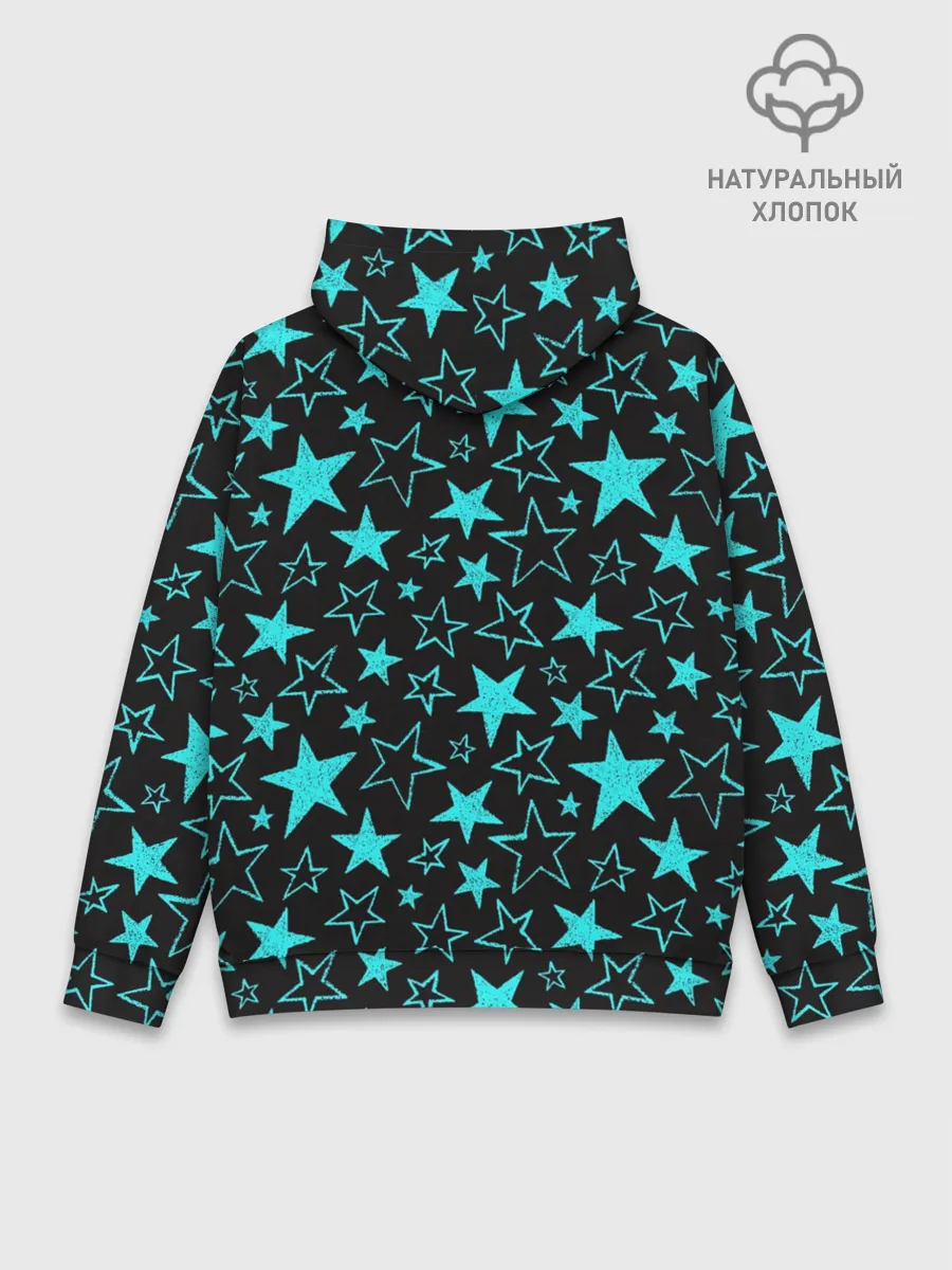 Худи мужской база хлопок / Звёздочки