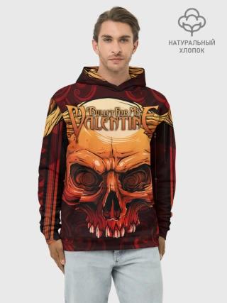 Худи мужской база хлопок / Bullet For My Valentine