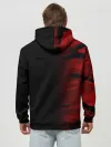 Худи мужской база хлопок / RED BLACK MILITARY CAMO | КРАСНЫЙ КАМУФЛЯЖ