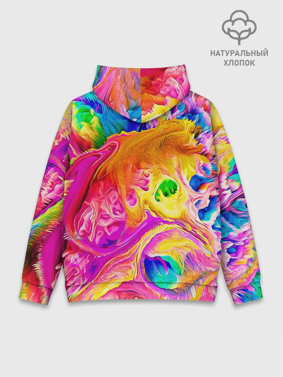 Худи мужской база хлопок / TIE DYE | ЯРКИЕ КРАСКИ