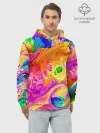 Худи мужской база хлопок / TIE DYE | ЯРКИЕ КРАСКИ