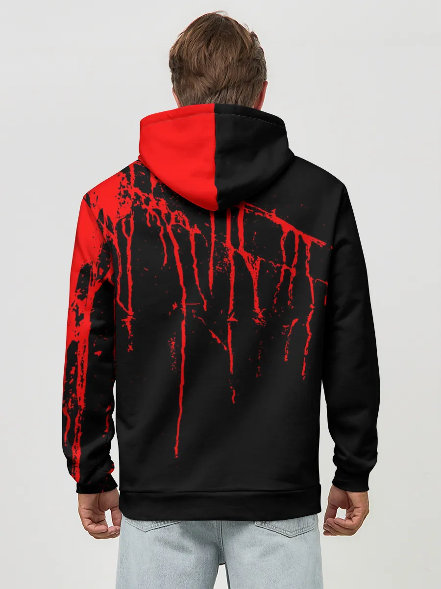 Худи мужской база хлопок / Не трогай меня COVID-19