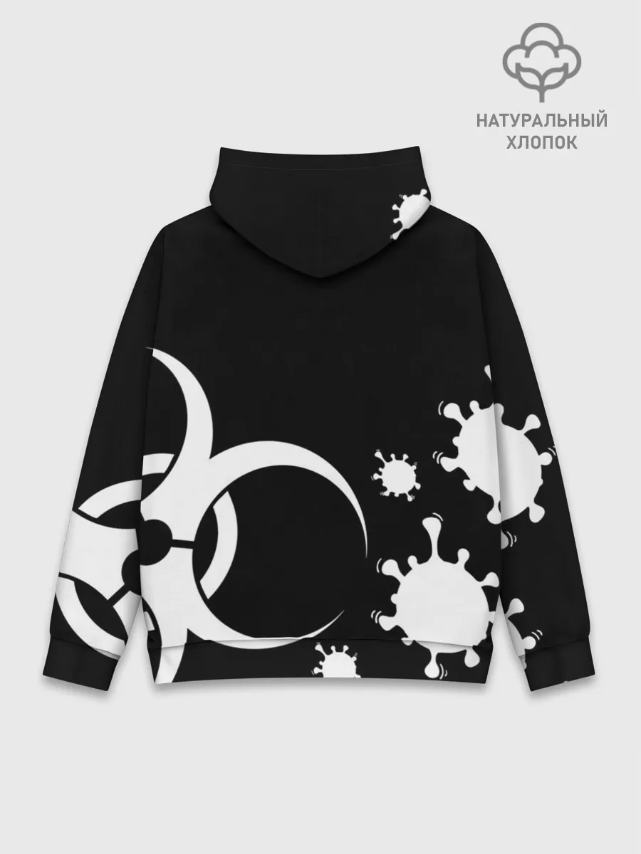 Худи мужской база хлопок / Не трогай меня COVID-19