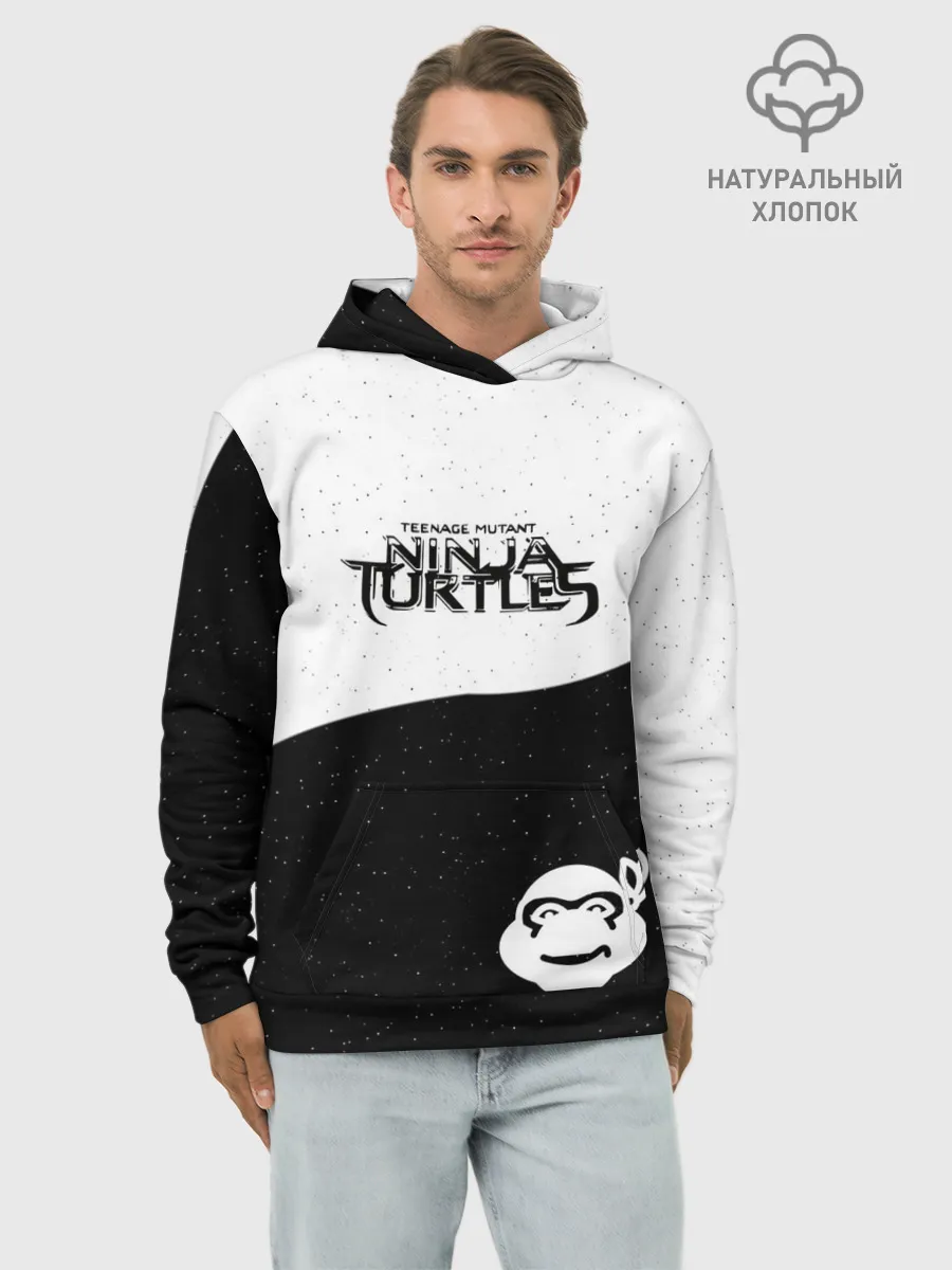 Худи мужской база хлопок / Черепашки Ниндзя
