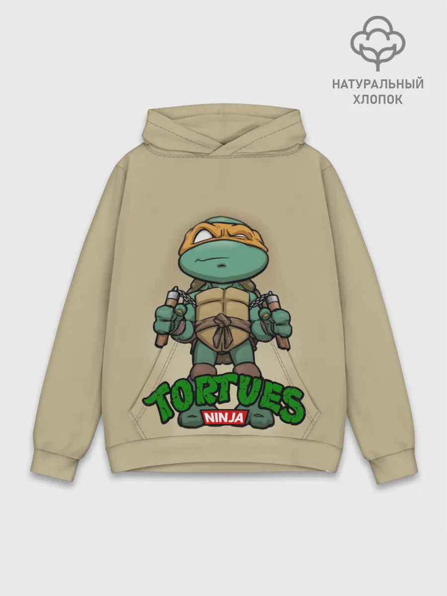 Худи мужской база хлопок / ЧЕРЕПАШКИ - НИНДЗЯ