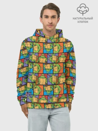 Худи мужской база хлопок / Teenage Mutant Ninja Turtles