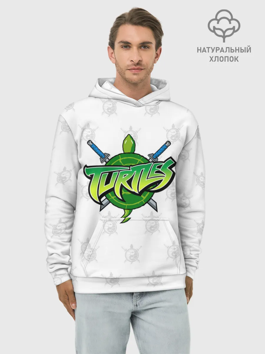 Худи мужской база хлопок / Черепашки - ниндзя