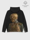 Худи мужской база хлопок / Скелет В Золоте