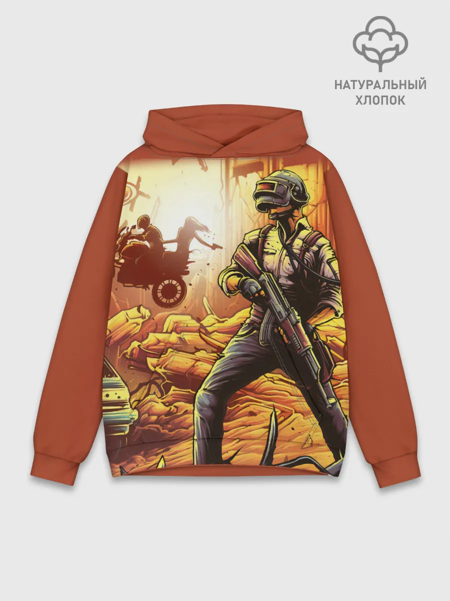 Худи мужской база хлопок / PUBG