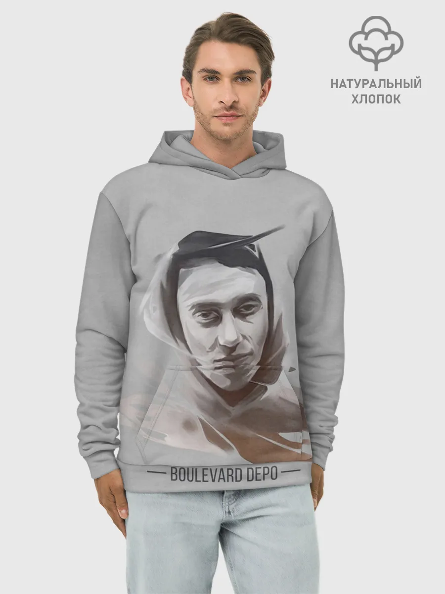 Худи мужской база хлопок / Тёма Boulevard Depo