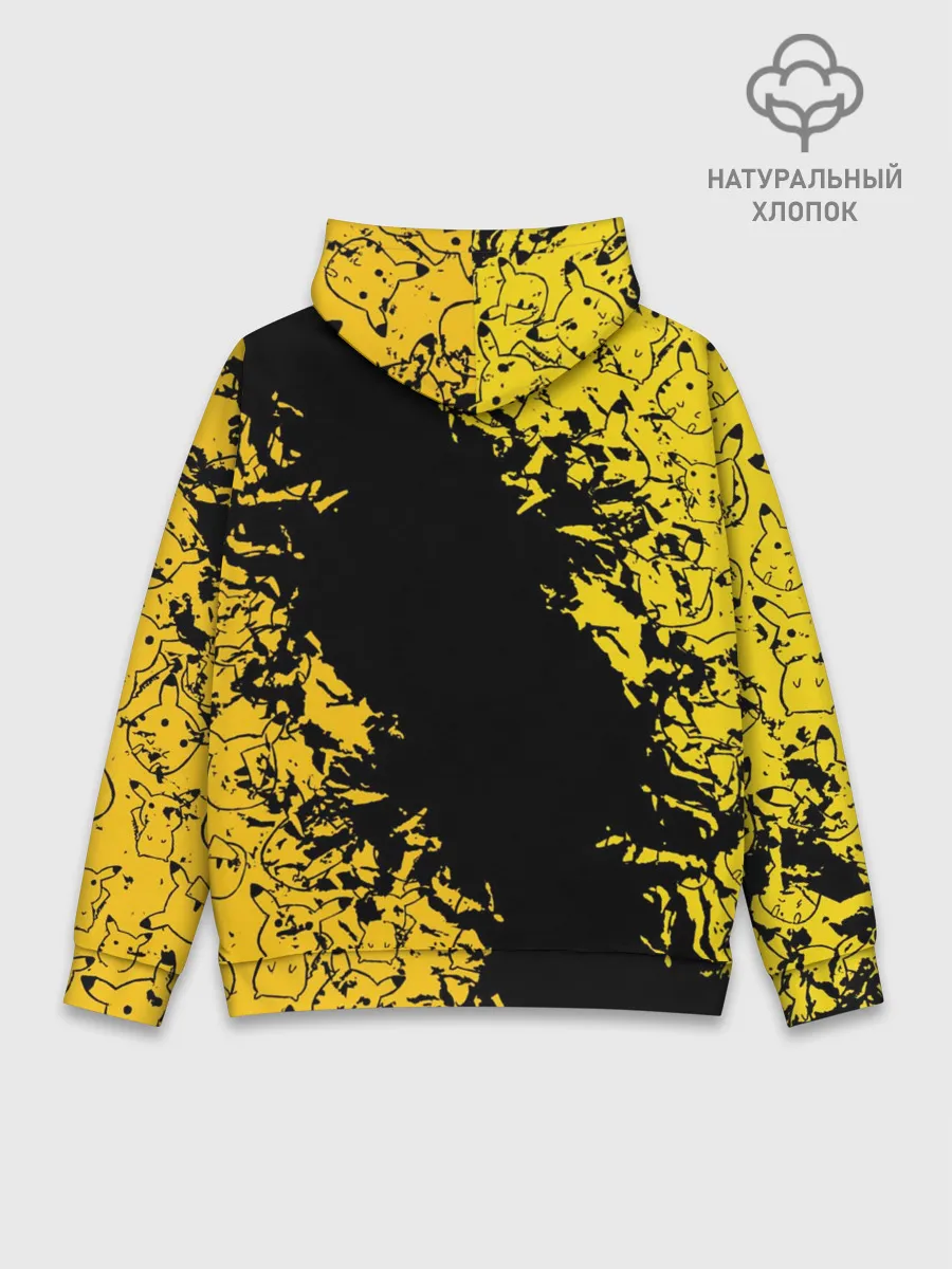 Худи мужской база хлопок / Пикачу