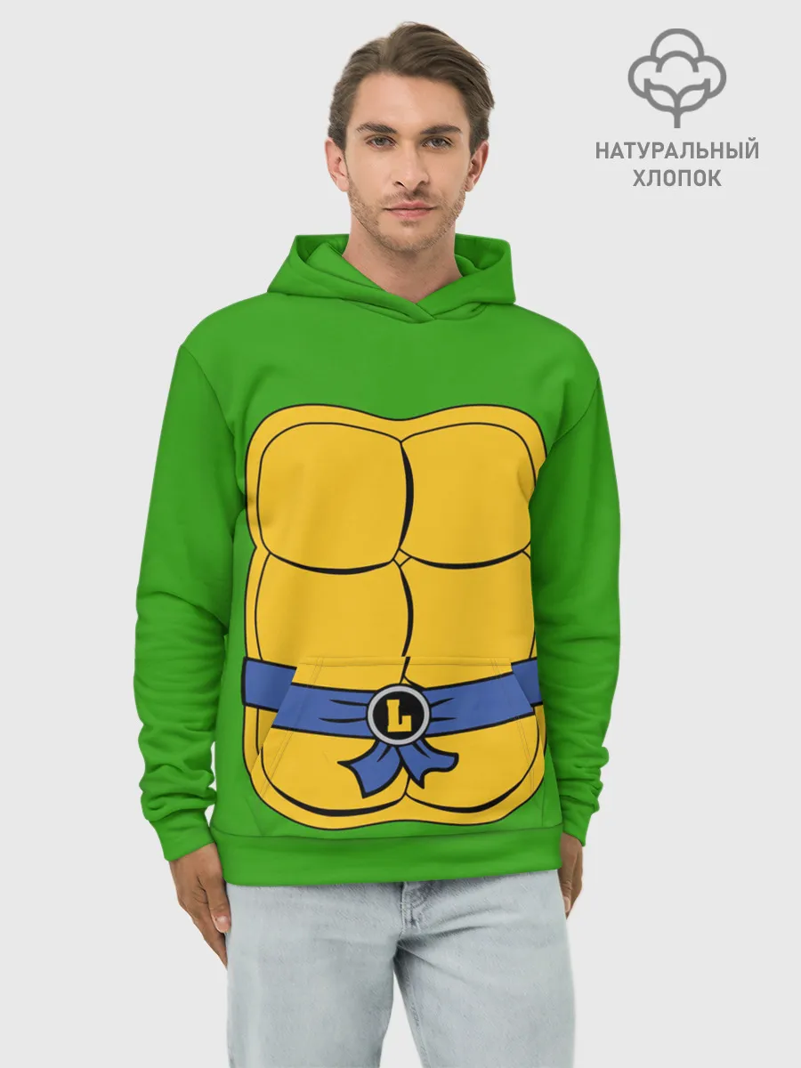 Худи мужской база хлопок / Черепашки-ниндзя