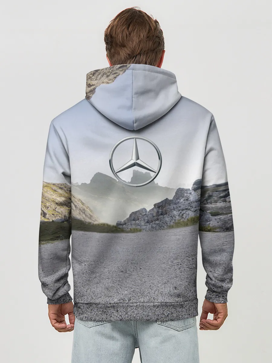 Худи мужской база хлопок / Mercedes V8 Biturbo