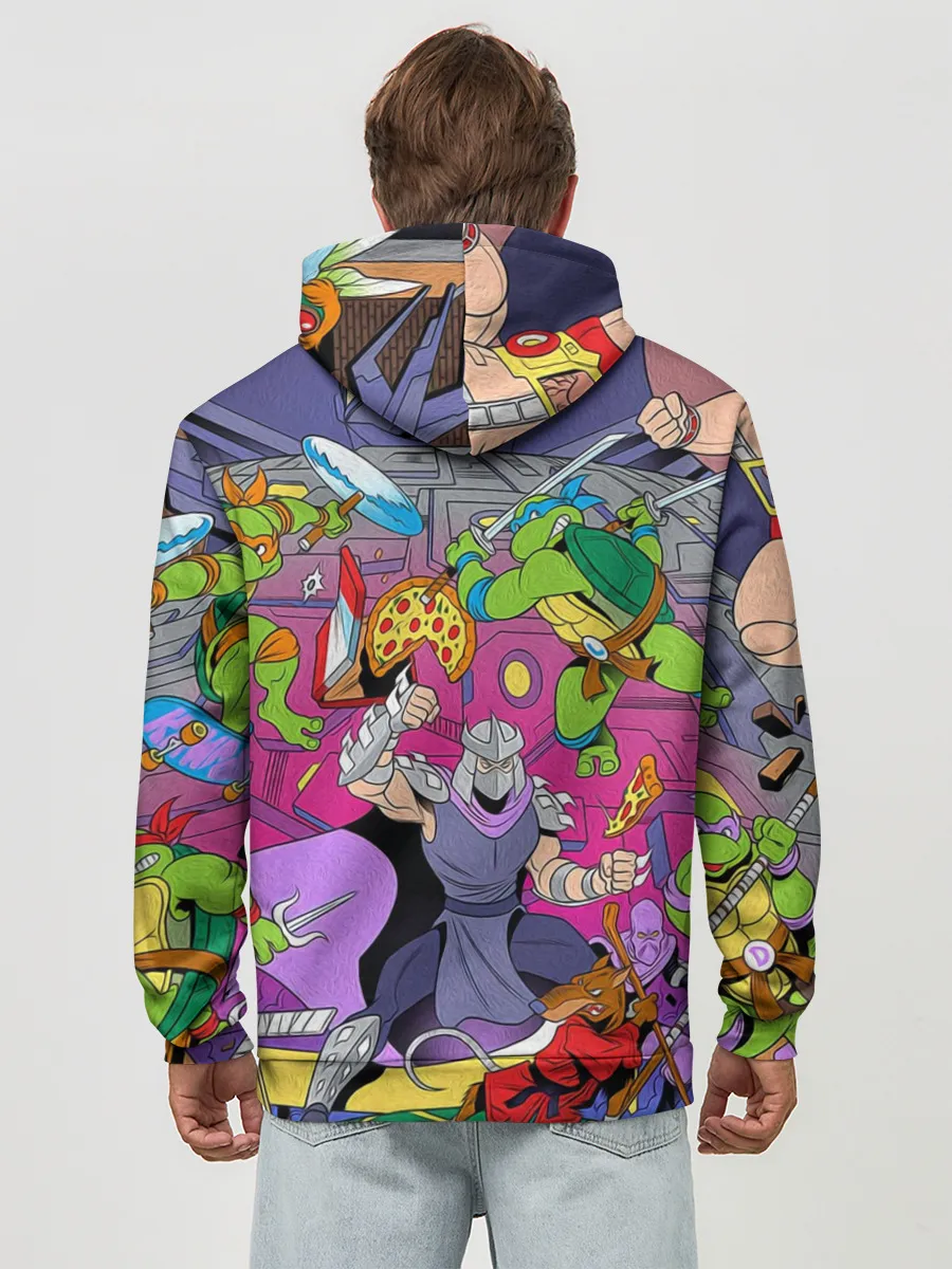 Худи мужской база хлопок / ЧЕРЕПАШКИ