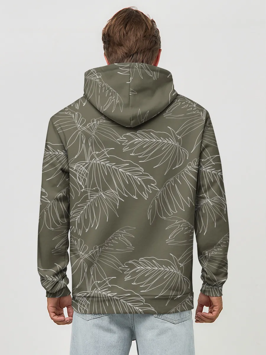 Худи мужской база хлопок / листья пальмы