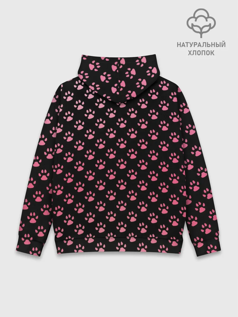 Худи мужской база хлопок / Лапки
