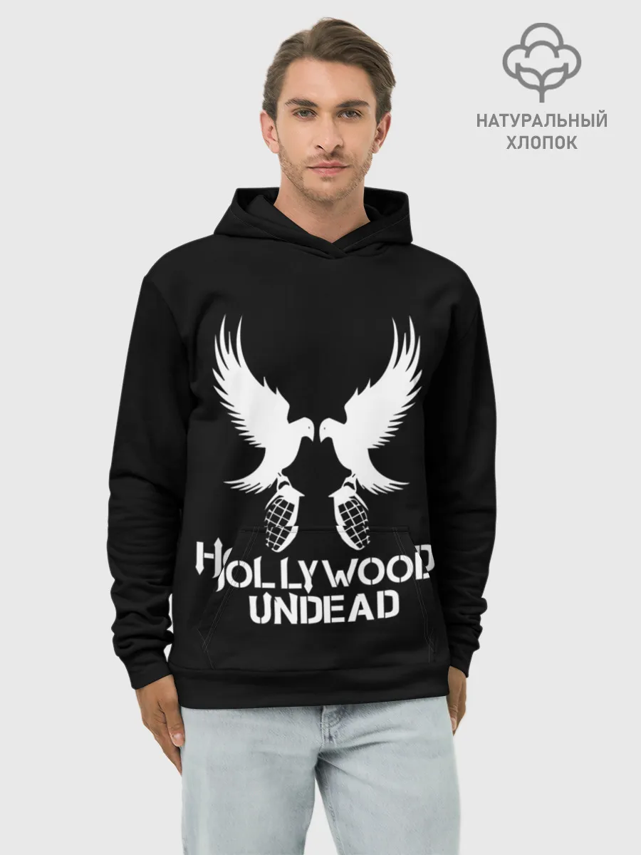 Худи мужской база хлопок / Hollywood Undead