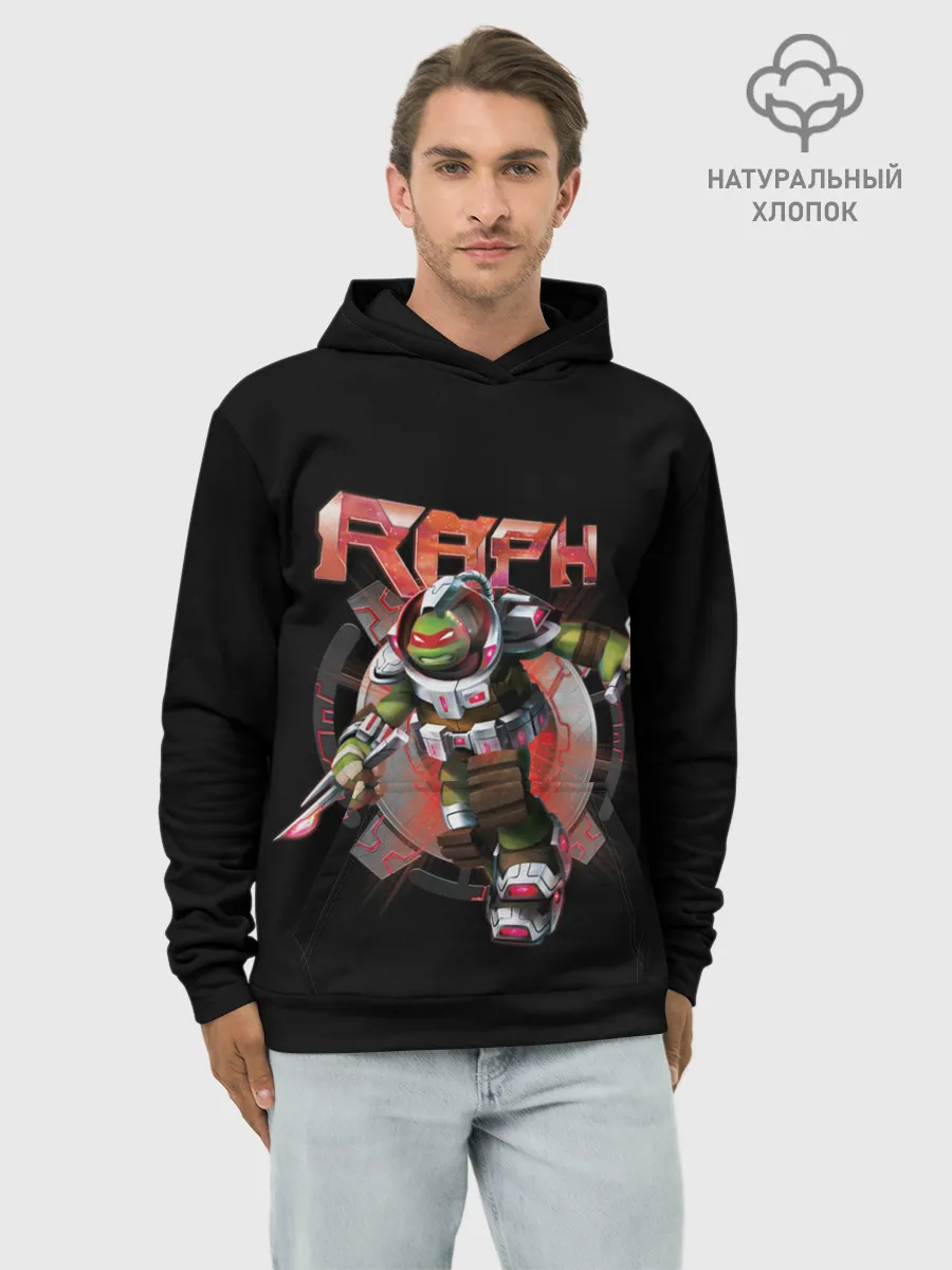 Худи мужской база хлопок / Черепашки-ниндзя