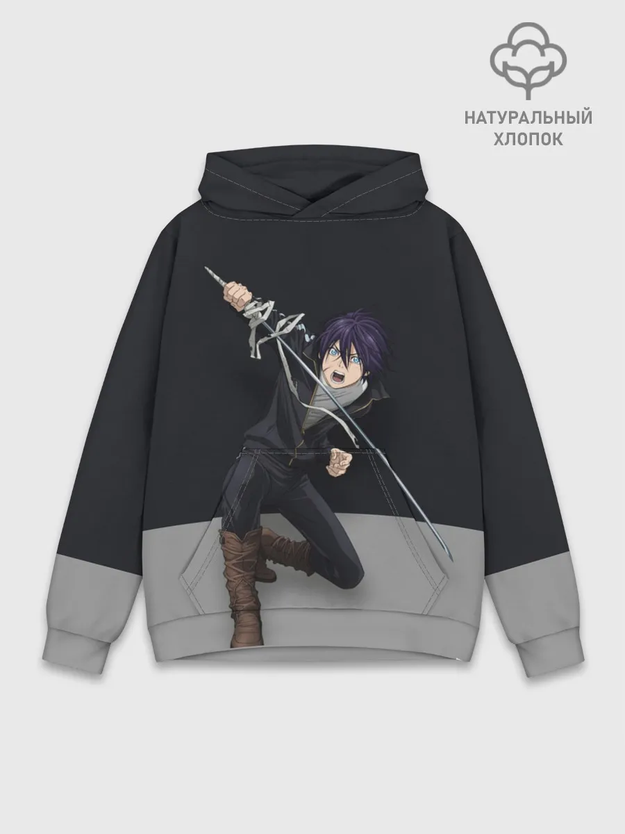 Худи мужской база хлопок / Бездомный бог. Ято