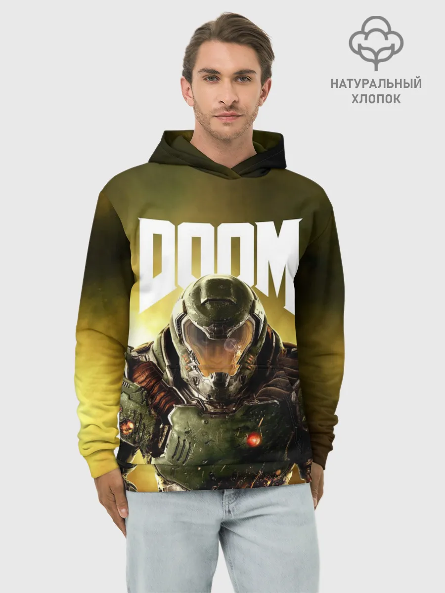 Худи мужской база хлопок / DOOM