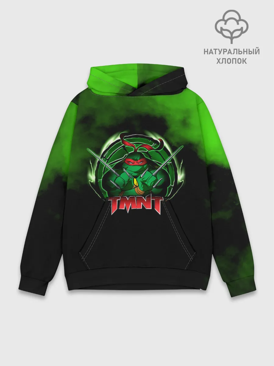 Худи мужской база хлопок / TMNT Рафаэль