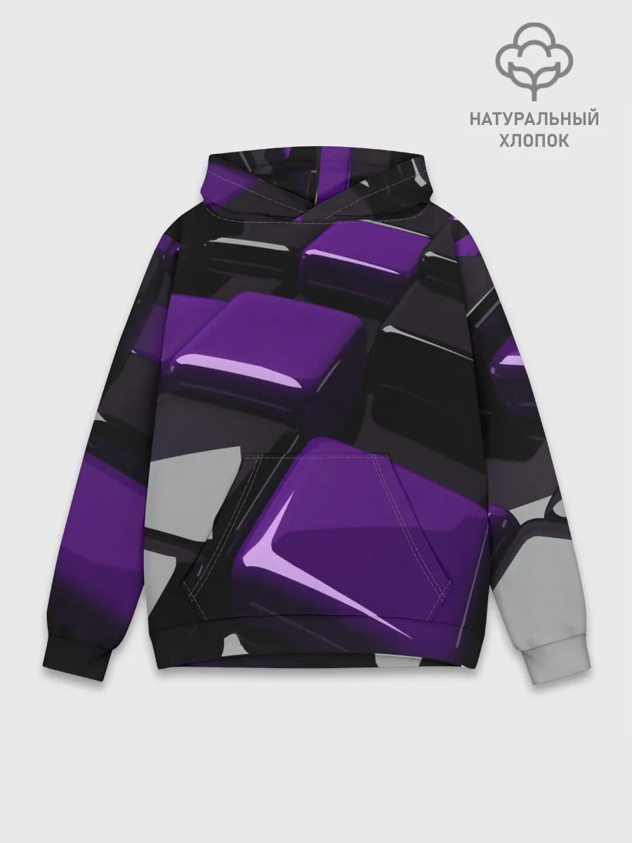 Худи мужской база хлопок / НЕОНОВАЯ ГЕОМЕТРИЯ