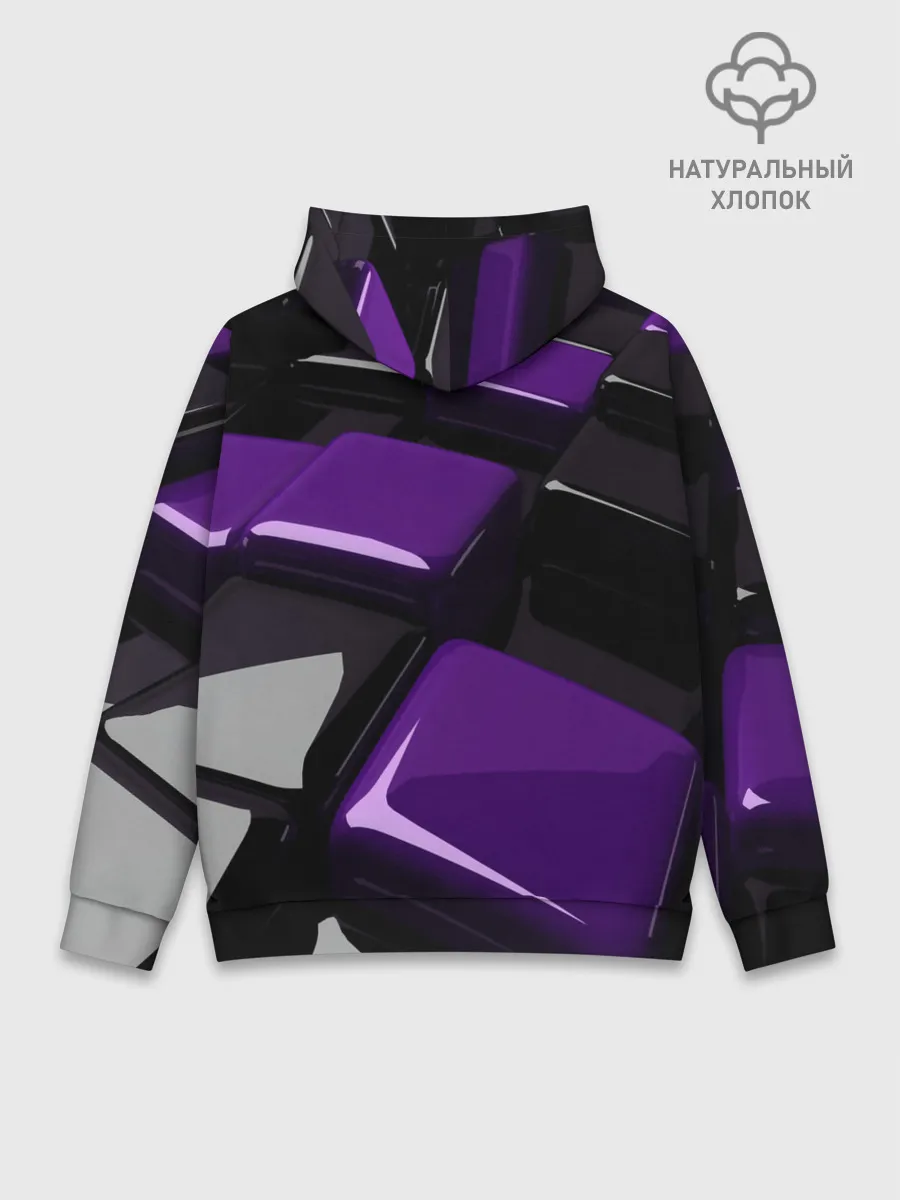 Худи мужской база хлопок / НЕОНОВАЯ ГЕОМЕТРИЯ