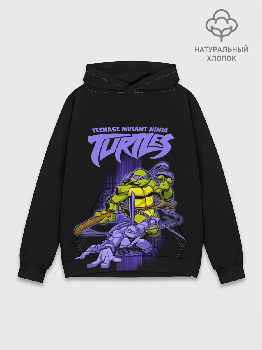 Худи мужской база хлопок / Черепашки - ниндзя