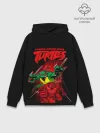 Худи мужской база хлопок / Черепашки - ниндзя Рафаэль