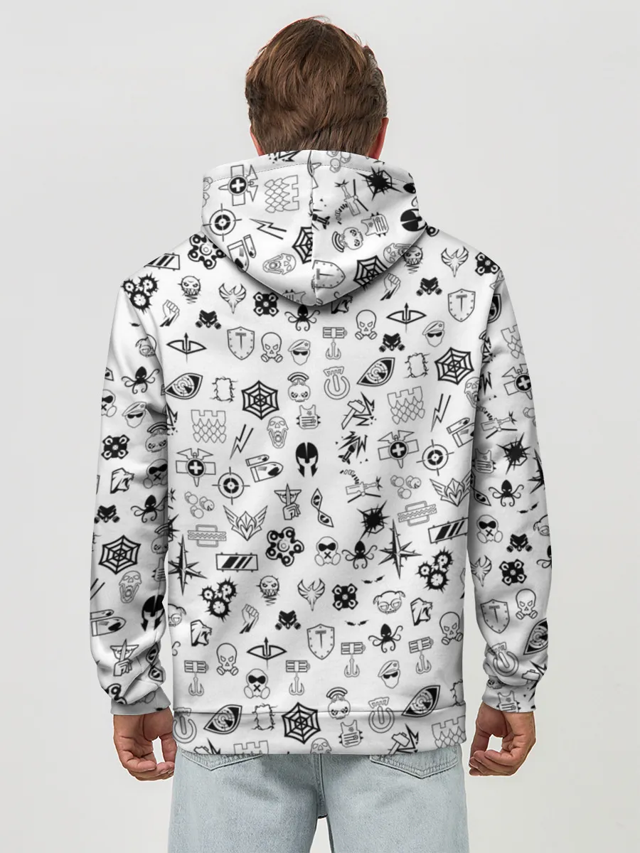 Худи мужской база хлопок / RAINBOW SIX SIEGE | РАДУГА 6 ОСАДА | R6S