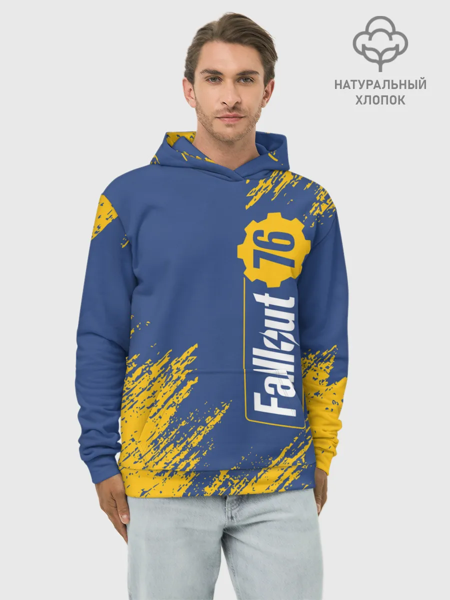 Худи мужской база хлопок / FALLOUT_76.