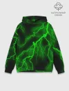 Худи мужской база хлопок / МОЛНИЯ GREEN NEON