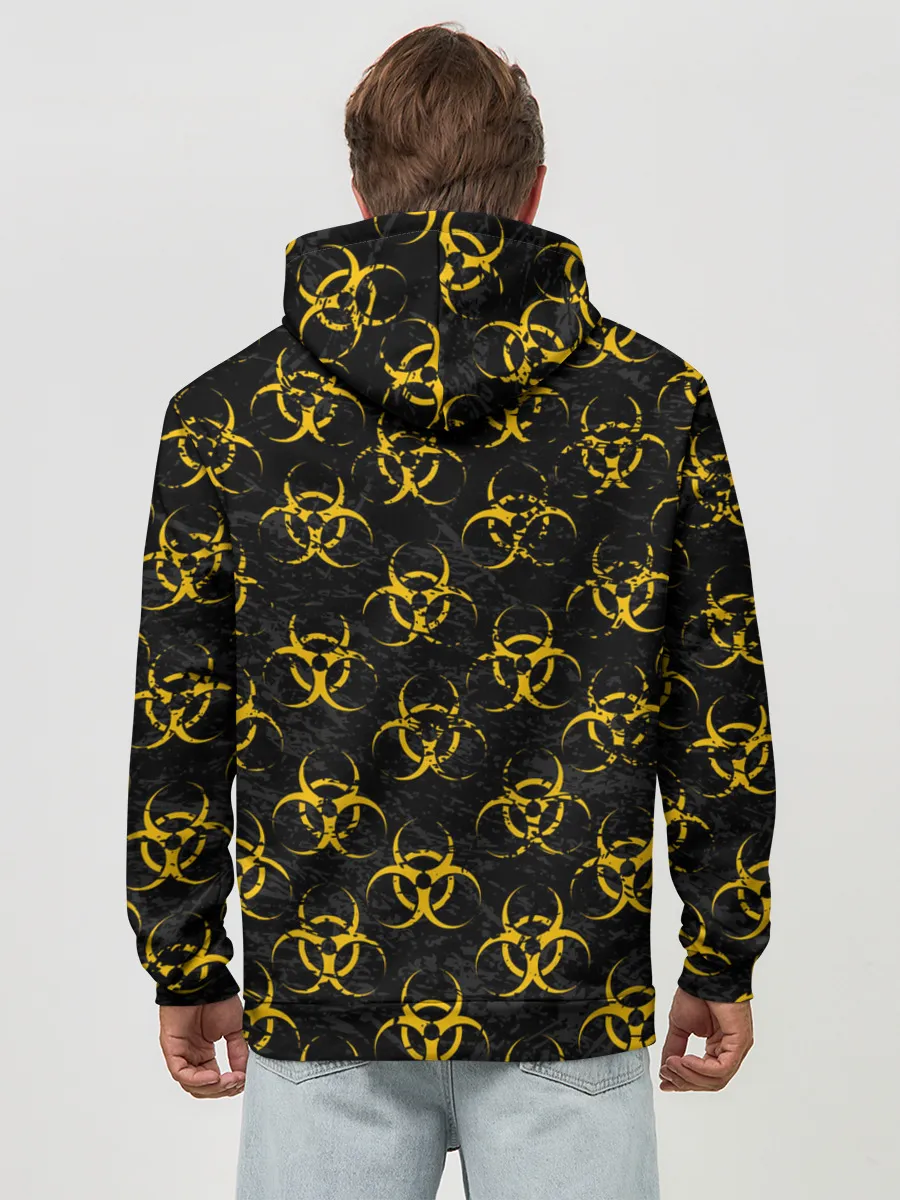 Худи мужской база хлопок / YELLOW BIOHAZARD